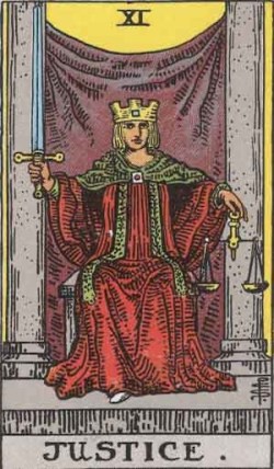 RWS_Tarot_11_Justice