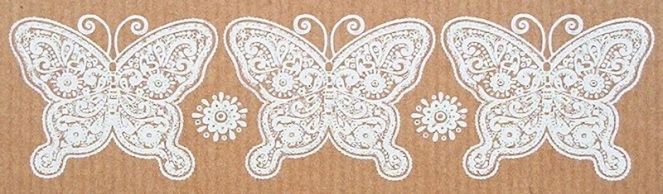 White butterfly strip