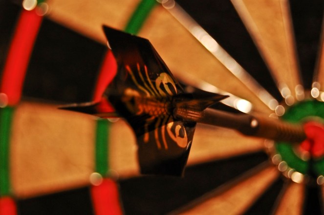 Dart board bullseye