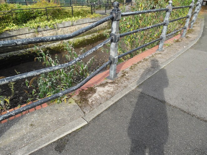 Bent fence by Ouseburn and me